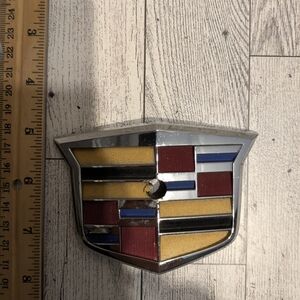 Cadillac Car Emblem - Silver, Red, Blue, Yellow